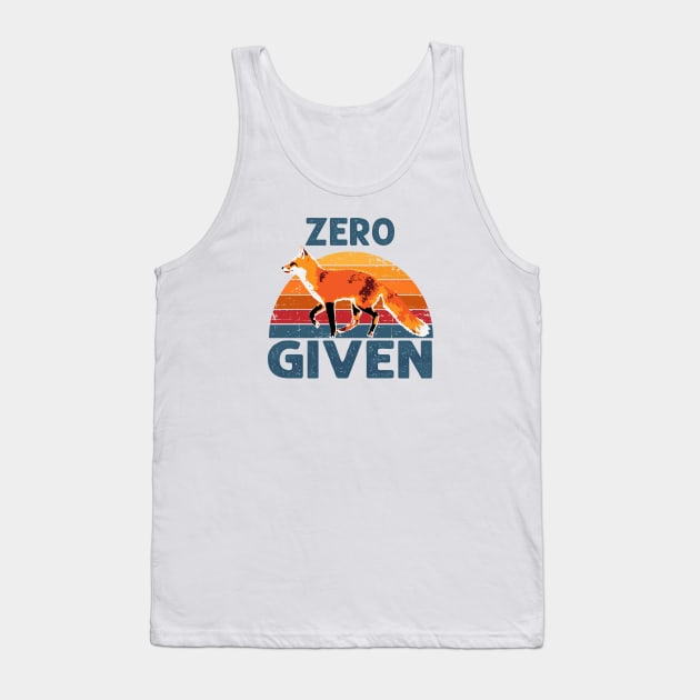 zero fox given Tank Top by Naive Rider